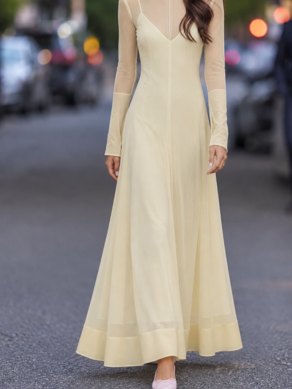 Proenza Schouler Women's Yellow Anneliese Silk Organza